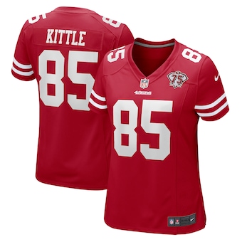 womens nike george kittle scarlet san francisco 49ers 75_002